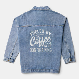Von Kaffee- und Dog-Trainer gespeist Jeansjacke