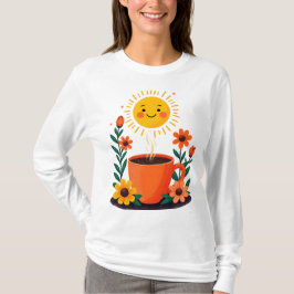 Von Kaffee und Positivität gespeist T-Shirt