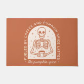 Von Kaffee und Pumpkinspülung gespeist Fußmatte (Vorderseite)