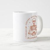 Von Kaffee und Pumpkinspülung gespeist Jumbo-Tasse (Vorderseite Rechts)