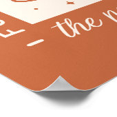 Von Kaffee und Pumpkinspülung gespeist Poster (Ecke)