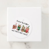 Von Kaffee und Weihnachtsgeschenk gespeist Geschenkanhänger (Beispiel)