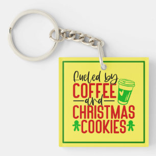 Von Kaffee und Weihnachtskeksen gespeist-56580 Schlüsselanhänger