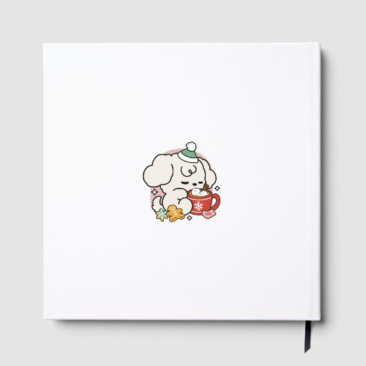 Von Kakao und Welpenträumen angetrieben - Niedlich Gästebuch (Rückseite)