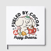 Von Kakao und Welpenträumen angetrieben - Niedlich Gästebuch (Vorderseite)
