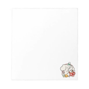 Von Kakao und Welpenträumen angetrieben - Niedlich Notizblock