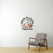 Von Kakao und Welpenträumen angetrieben - Niedlich Wandteppich (Beispiel)