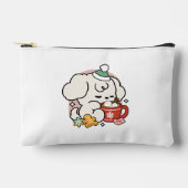 Von Kakao und Welpenträumen angetrieben - Niedlich Zubehörtasche (Vorderseite)