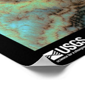 Von Karman Vortices Nordpazifik Poster (Ecke)