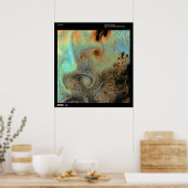 Von Karman Vortices Nordpazifik Poster (Küche)