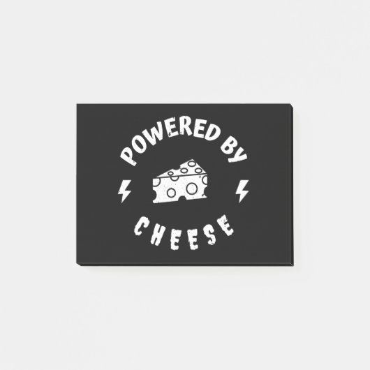 von Käse angetrieben Post-it Klebezettel (Vorderseite)