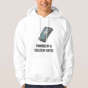 Von KI angetrieben, von Kaffee befeuert - Hoodie f