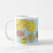 Von Kindern gezeichnet Sonnen Kaffeetasse (Links)