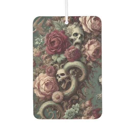 von Knochen und Wein - gotisch Viktorianisch Autolufterfrischer (Vorderseite)