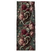 von Knochen und Wein - gotisch Viktorianisch Geschenktüte Für Weinflaschen (Vorderseite)