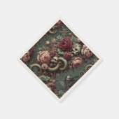 von Knochen und Wein - gotisch Viktorianisch Serviette (Ecke)