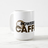 Von Koffein angetrieben Kaffeetasse (Vorderseite Links)
