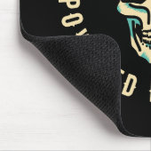 Von Koffein angetrieben - Schädelenergie Mousepad (Ecke)