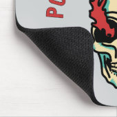 Von Koffein angetrieben - Schädelenergie Mousepad (Ecke)