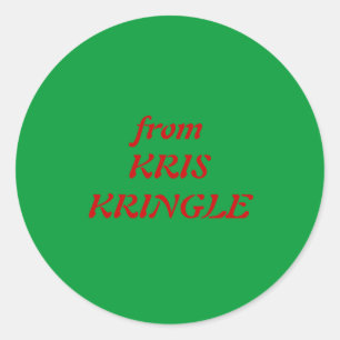 von KRIS KRINGLE Runder Aufkleber
