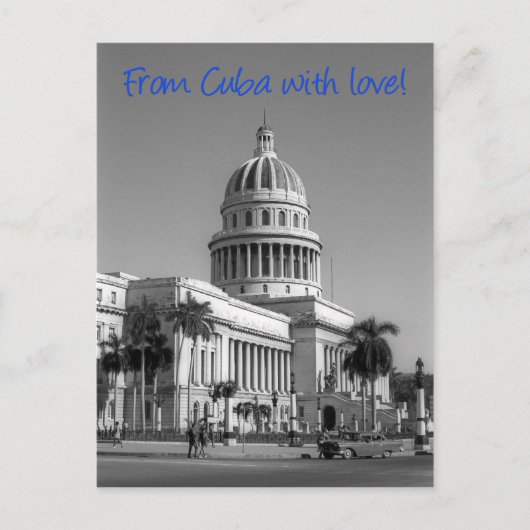 Von Kuba mit Liebe Postkarte (Vorderseite)