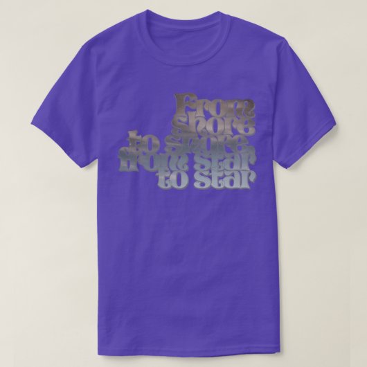 Von Küste zu Küste von Stern T-Shirt (Design vorne)