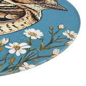 Von lebendigen Blume Gerahmter Vogel Schneidebrett (Ecke)