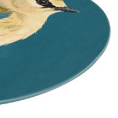 Von lebendigen Blume Gerahmter Vogel Schneidebrett (Ecke)