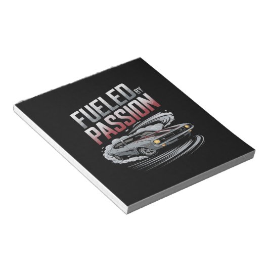 Von Leidenschaft angeregt - Autopflegedesign Notizblock (angewinkelt)