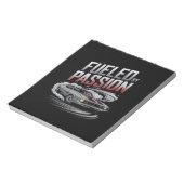 Von Leidenschaft angeregt - Autopflegedesign Notizblock (Rotiert)