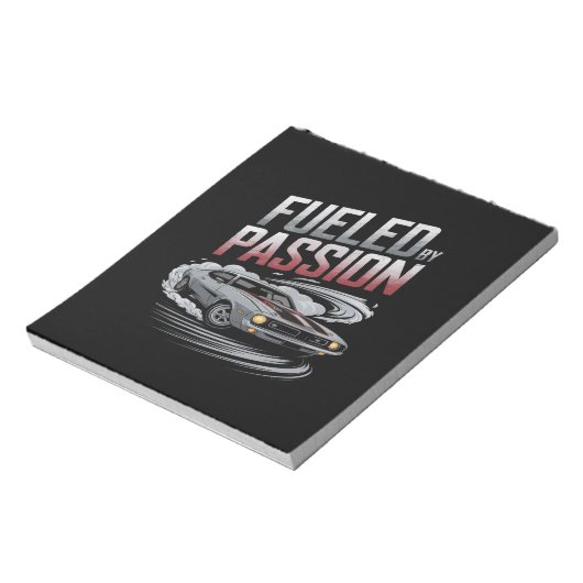 Von Leidenschaft angeregt - Autopflegedesign Notizblock (Rotiert)