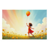 Von Licht angehoben - Ein Mädchen, ein Ballon, ein Poster (Vorderseite)