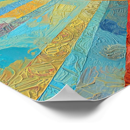 Von Licht gekrönt Poster (Ecke)