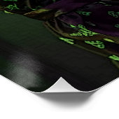 "Von Licht zerbrochen" Goth Girl Poster Wall Art (Ecke)