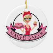 Von Liebe Baker Keramik geschmückt Ornament (Hinten)