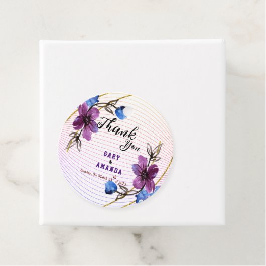 Von Lila abkleben Geschenkanhänger (Beispiel)