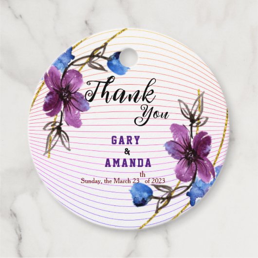 Von Lila abkleben Geschenkanhänger (Vorderseite)