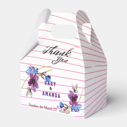 Von Lila abkleben Geschenkschachtel (Vorderseite)