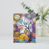 Von Lori Everett_ Day of the Dead_Mexican_Cat Postkarte (Stehend Vorderseite)