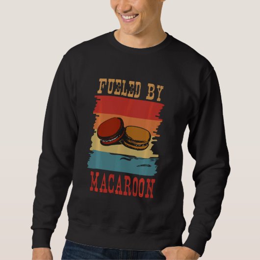 Von Macaroon gespeist Baker Baker Retro Vintag Sweatshirt (Vorderseite)