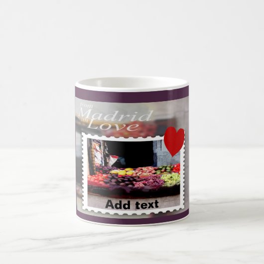 Von Madrid mit der Liebe Kaffeetasse (Mittel)