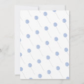 Von Mail Balloons und Birds Boy Baby Dusche Einladung (Rückseite)