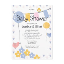 Von Mail Balloons und Birds Boy Baby Dusche