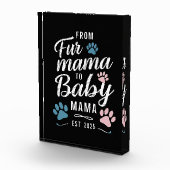 Von Mama bis Baby Mama Est 2025 Hunde Katze Mama Fotoblock (Rechts)