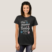 Von Mama bis Baby Mama Est 2025 Hunde Katze Mama T-Shirt (Vorne ganz)