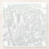 Von Manhattan zum Himmel Glasuntersetzer (Rückseite)