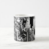 Von Manhattan zum Himmel Kaffeetasse (Mittel)