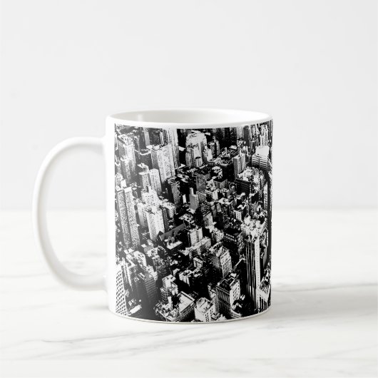 Von Manhattan zum Himmel Kaffeetasse (Links)