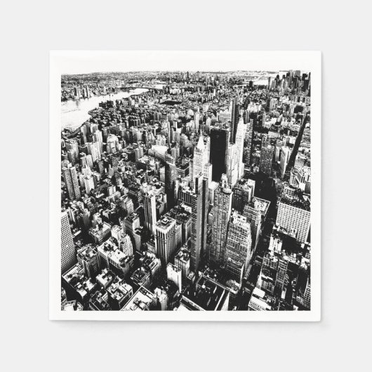 Von Manhattan zum Himmel Serviette (Vorderseite)