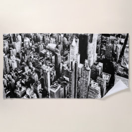 Von Manhattan zum Himmel Strandtuch